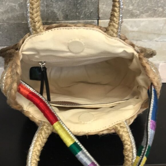 Sam Edelman Emilia Women's Round Jute Tote - Picture 9 of 11